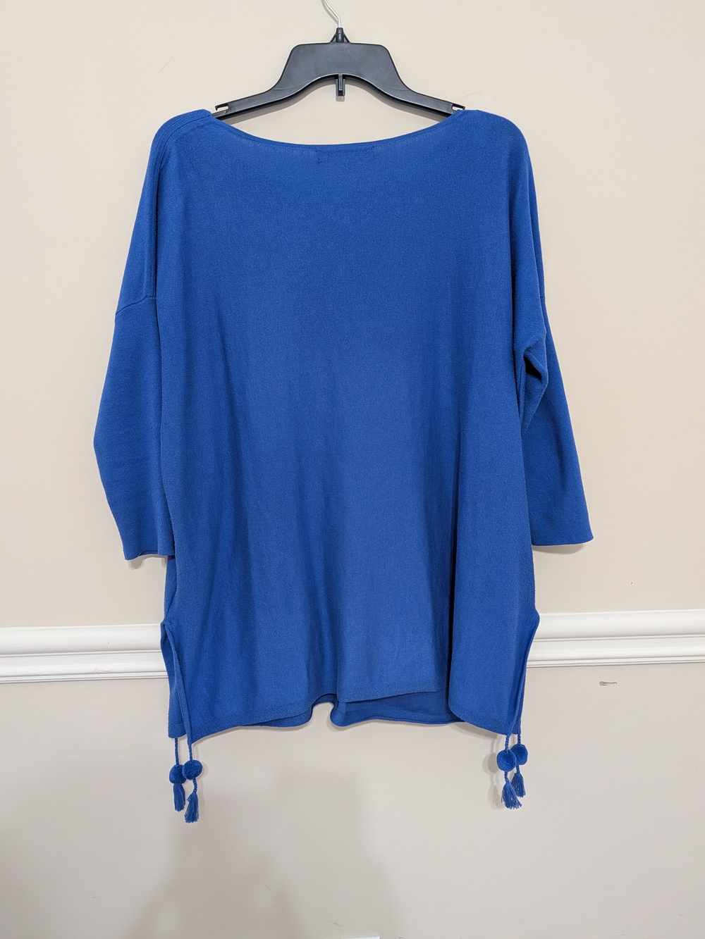 Lilly Pulitzer Royal Blue Pocket Tunic with Tassel Pom Details - Picture 7 of 9